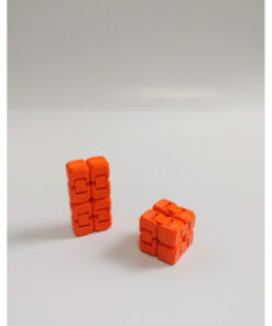 Blurix Mini Sonsuz Küp Infinity Küp – Stres Atıcı, Eğlenceli ve Taşınabilir Fidget Oyuncağı - TURUNCU