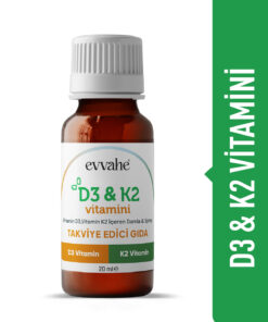 EVVAHE DOĞAL Vitamin D3 K2 (20ml.)