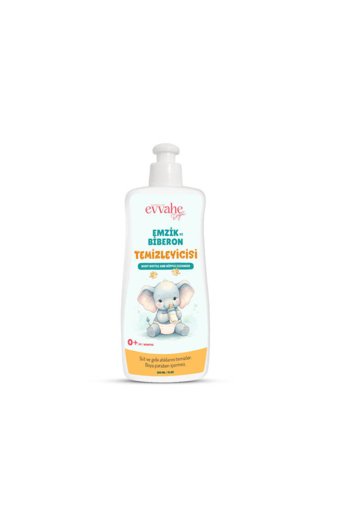 EVVAHE DOĞAL Emzik Ve Biberon Temizleyicisi 200ml - Görsel 3