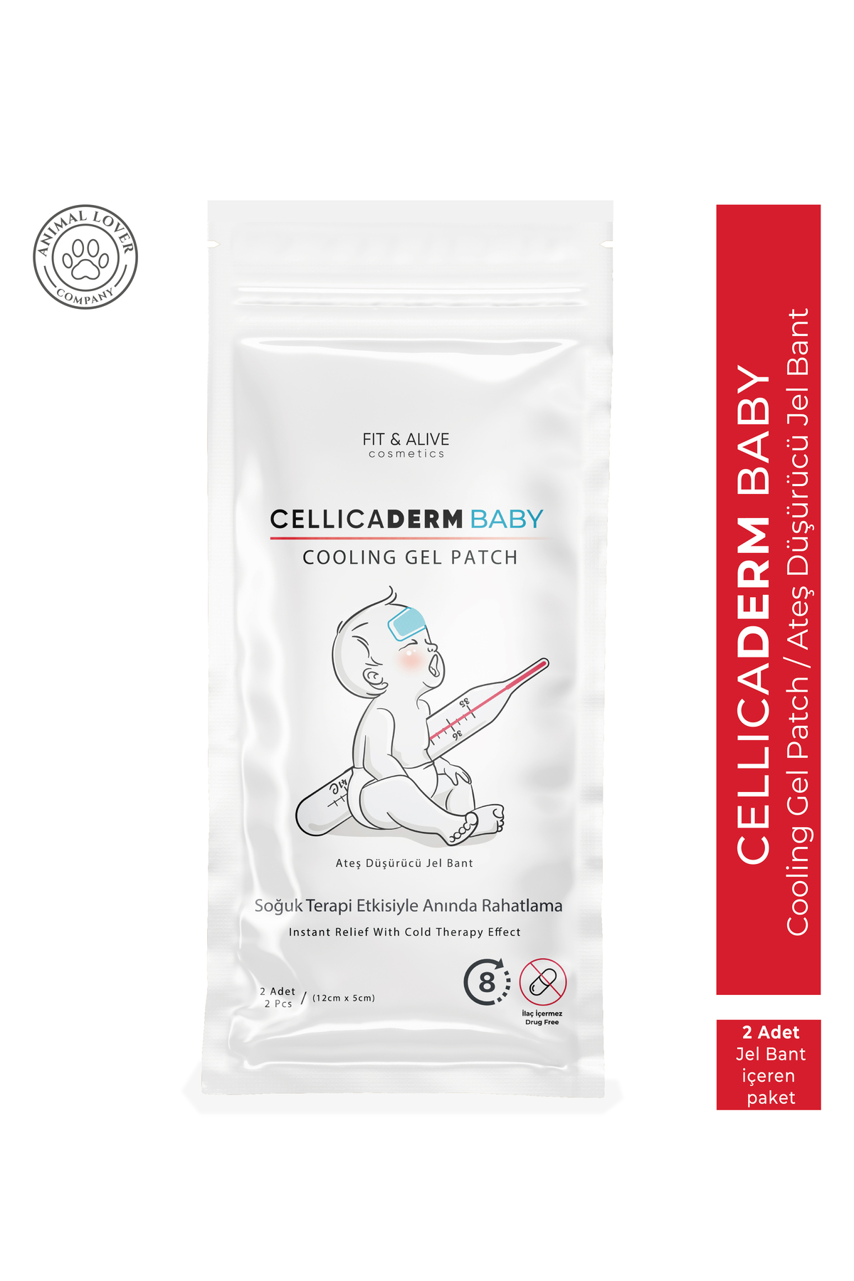 Fit & Alive Fitalive Cellicaderm Baby Jel Bant - (2 ADET JEL BANT İÇEREN PAKET)