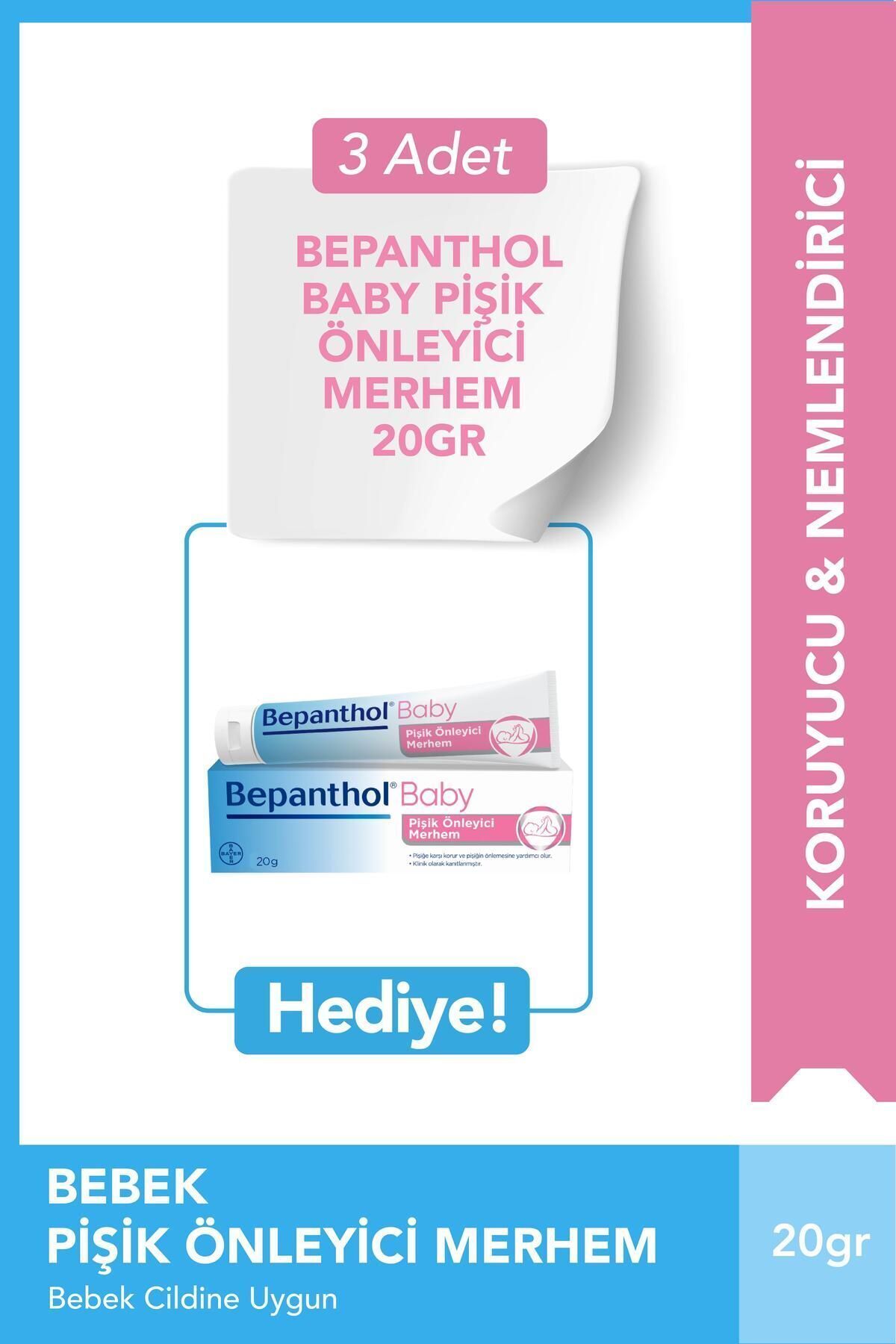 Bepanthol Baby Pişik Önleyici Merhem 100gr 2'li Paket & 3 Adet 20gr Pişik Önleyici Onarıcı Merhem - Görsel 3