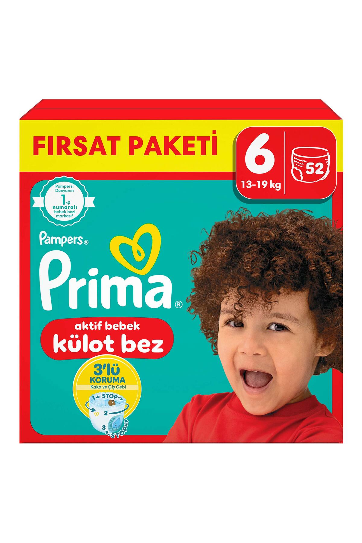 Prima Külot Bez 6 Numara 52 Adet Bebek Bezi Fırsat Paketi