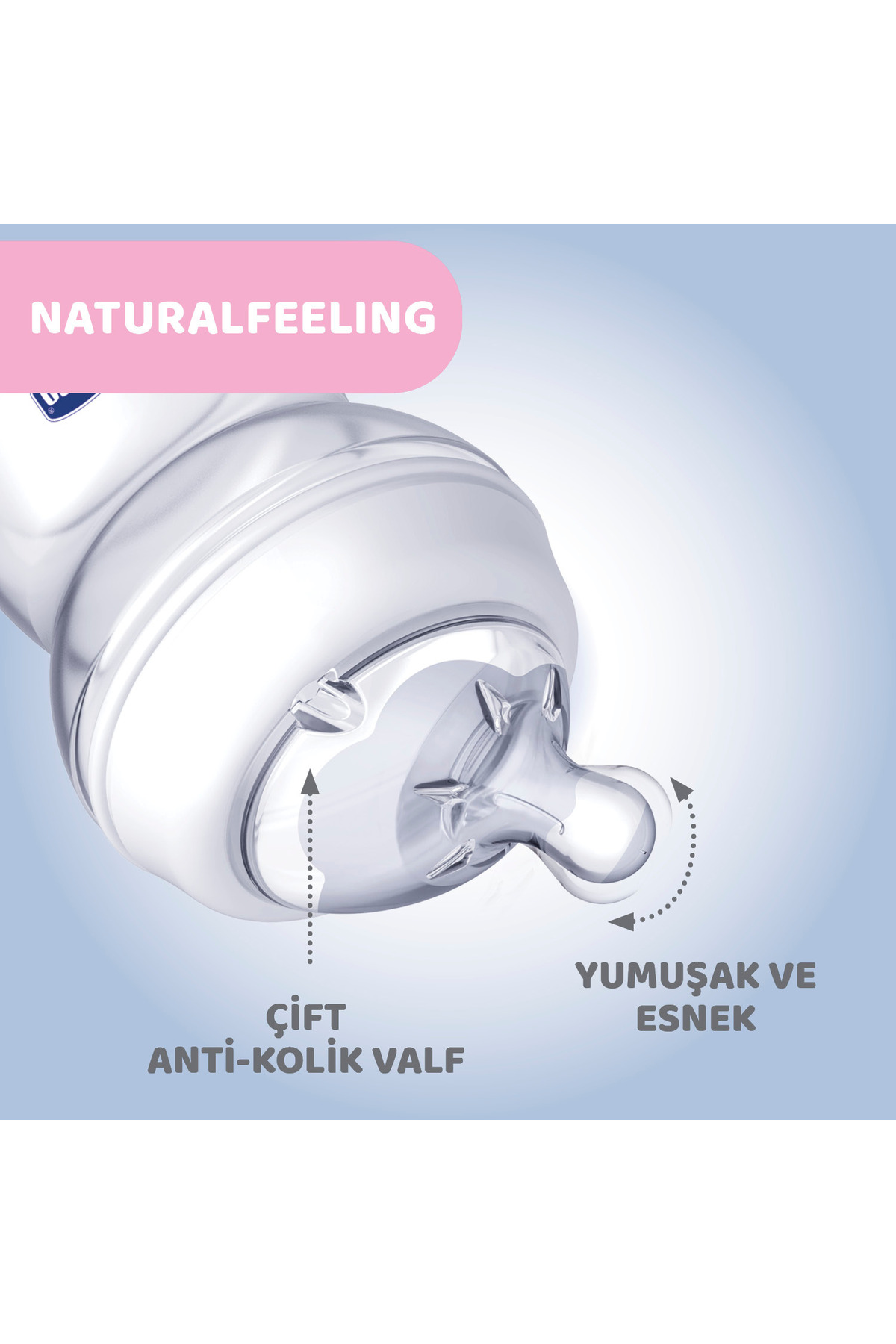 Chicco Naturalfeelıng Biberon 0 Ay 150 ml - Görsel 3