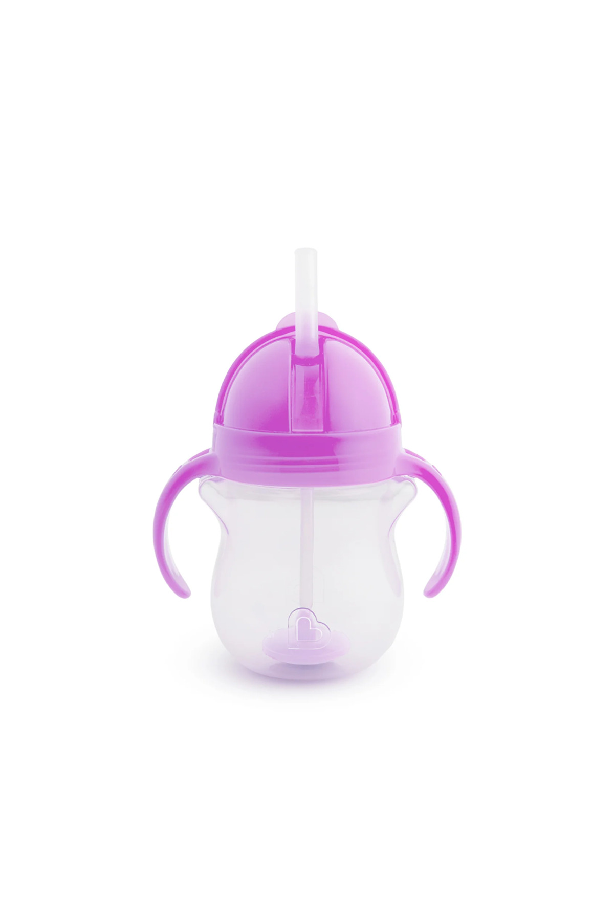 Munchkin Tıklama Kilitli Uçlu Pipetli Alıştırma Bardağı, 6ay 207ml Mor