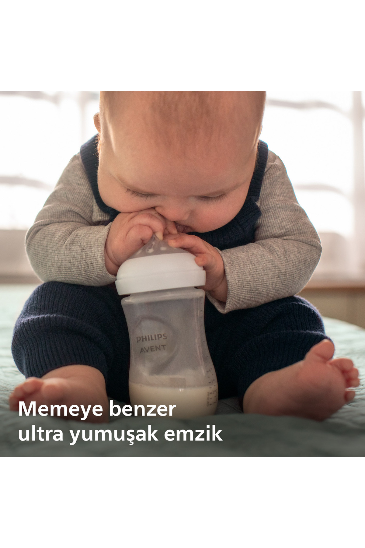 Philips Avent Doğal Tepkili PP 2'li Biberon Seti, 125ml, 0+ Ay, SCY900/02 - Görsel 3