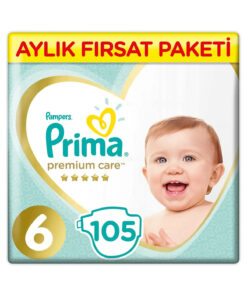 Prima Bebek Bezi Premium Care 6 Beden 105 Adet Aylık Fırsat Paketi.