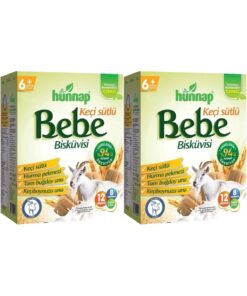 Hünnap Bebe Bisküvisi Keçi Sütlü 400gr 2 Li Set (TOPLAM 800GR)