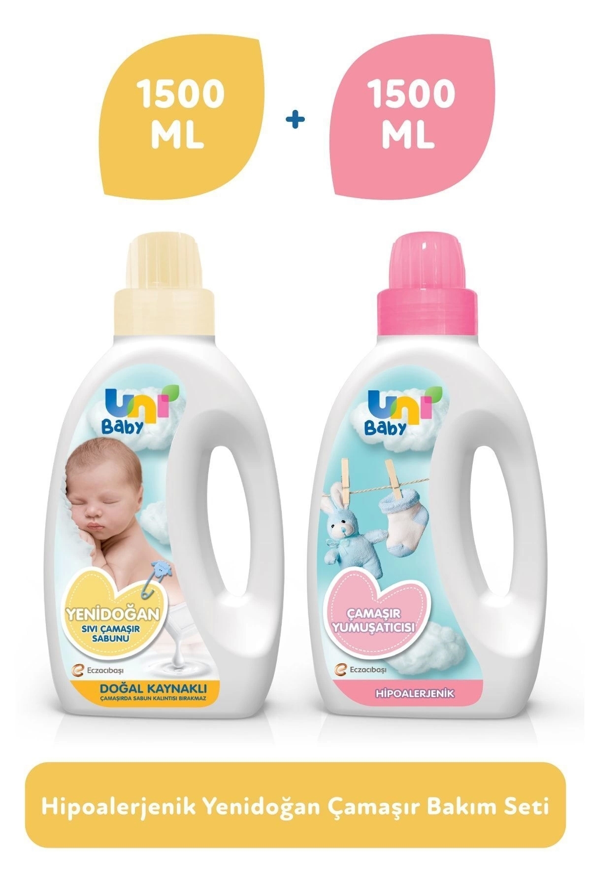Uni Baby Yenidoğan Bebek Çamaşır Deterjanı Seti