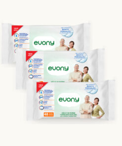 Evony VÜCUT VE PERİNE TEMİZLİME HAVLUSU 48 BÜYÜK YAPRAK 3 ADET