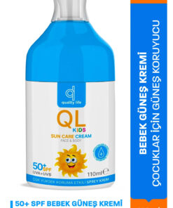 Quality Life Bebek Güneş Kremi - Çocuklar İçin Güneş Koruyucu Kremi - 50+ Spf 110 ML - Çok Yüksek Koruma UVA UVB