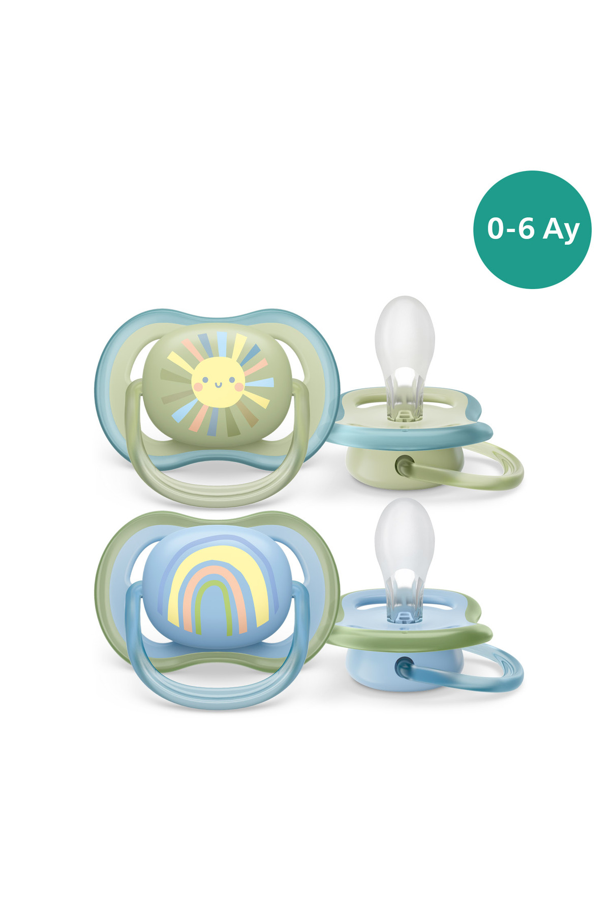 Philips Avent Ultra Air Emzik 0-6 Ay, 2'li Paket, Erkek, SCF085/58