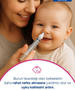 Aura Bebe Bebek Burun Yıkama Enjektörü 2'li Nazal Aspiratör Şırınga Temizleme Aparatı - Görsel 3
