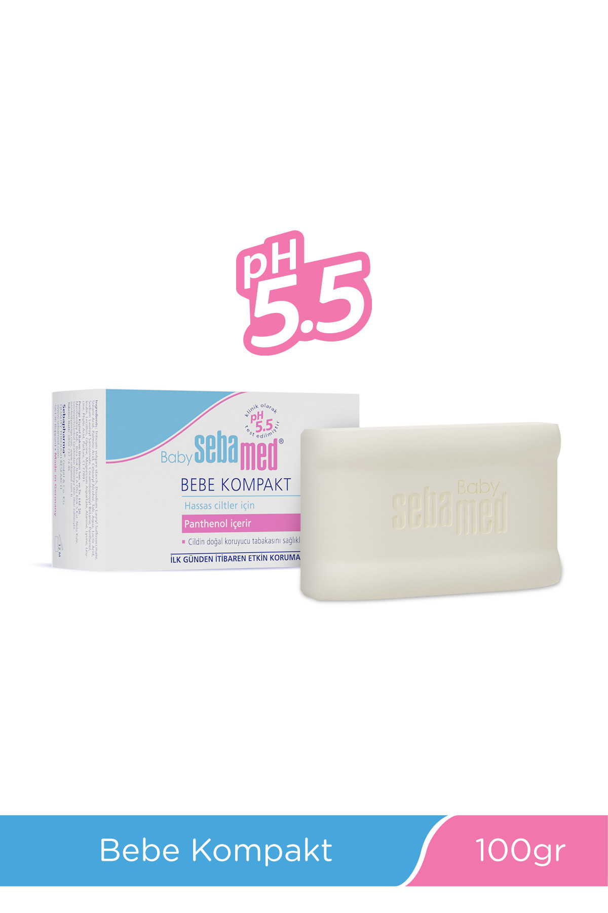 Sebamed Baby Inulin ve Pantenol İçerikli Kompakt Bebek Kompakt Sabun 100gr
