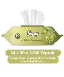 Sleepy Zeytinyağlı Islak Havlu 24x90'lı (2160 YAPRAK)