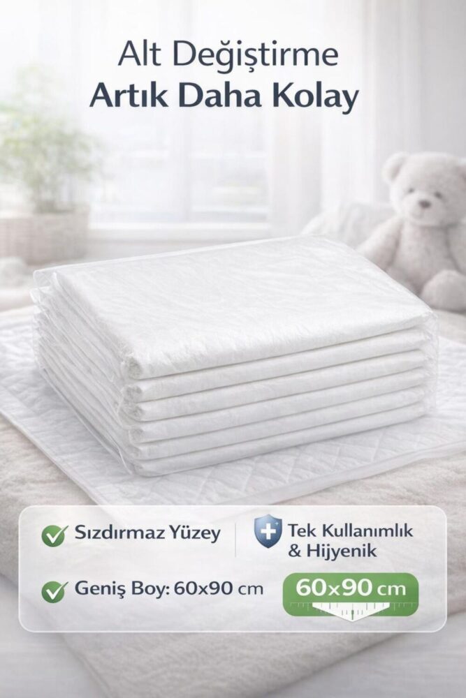 Naturashine Alt Değiştirme Örtüsü 60x90 Cm 5 Adet - Görsel 2