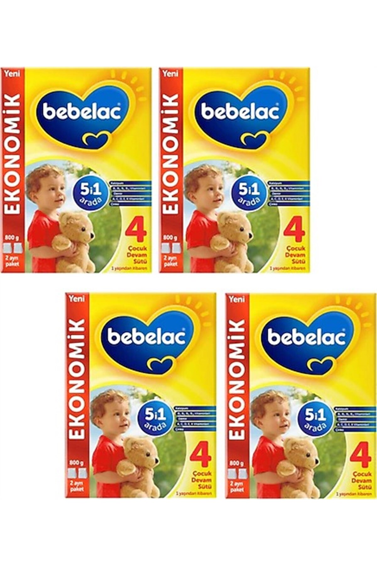 Bebelac 4 Numara 800 GR 12+ Ay 4`lü Avantaj Paketi (3200GR)