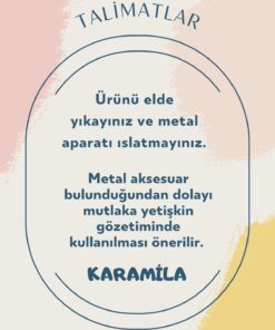 KARAMİLA 3’lü Set Bebek Emzik Askısı - Emzik Zinciri - Yenidoğan Kumaş Askı - Görsel 3