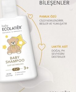 Alternative view of ECOLATIER 2'si 1 Arada Kolay Tarama Bebek Ve Çocuk Şampuanı 3+ Yaş Organik 250 ml Baby 2-in-1 Easy Detangling
