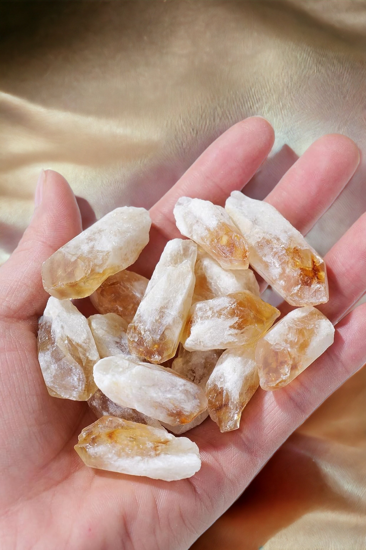 NBS Beautiful Naturel Stones Sitrin Para Taşı Doğal Taş AA Kalite 2-3 cm