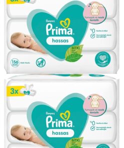 Prima Islak Havlu Mendil Hassas Ciltler İçin Bitki Bazlı Kokusuz (6 Lı Set) (2PK*3) 312 Yaprak