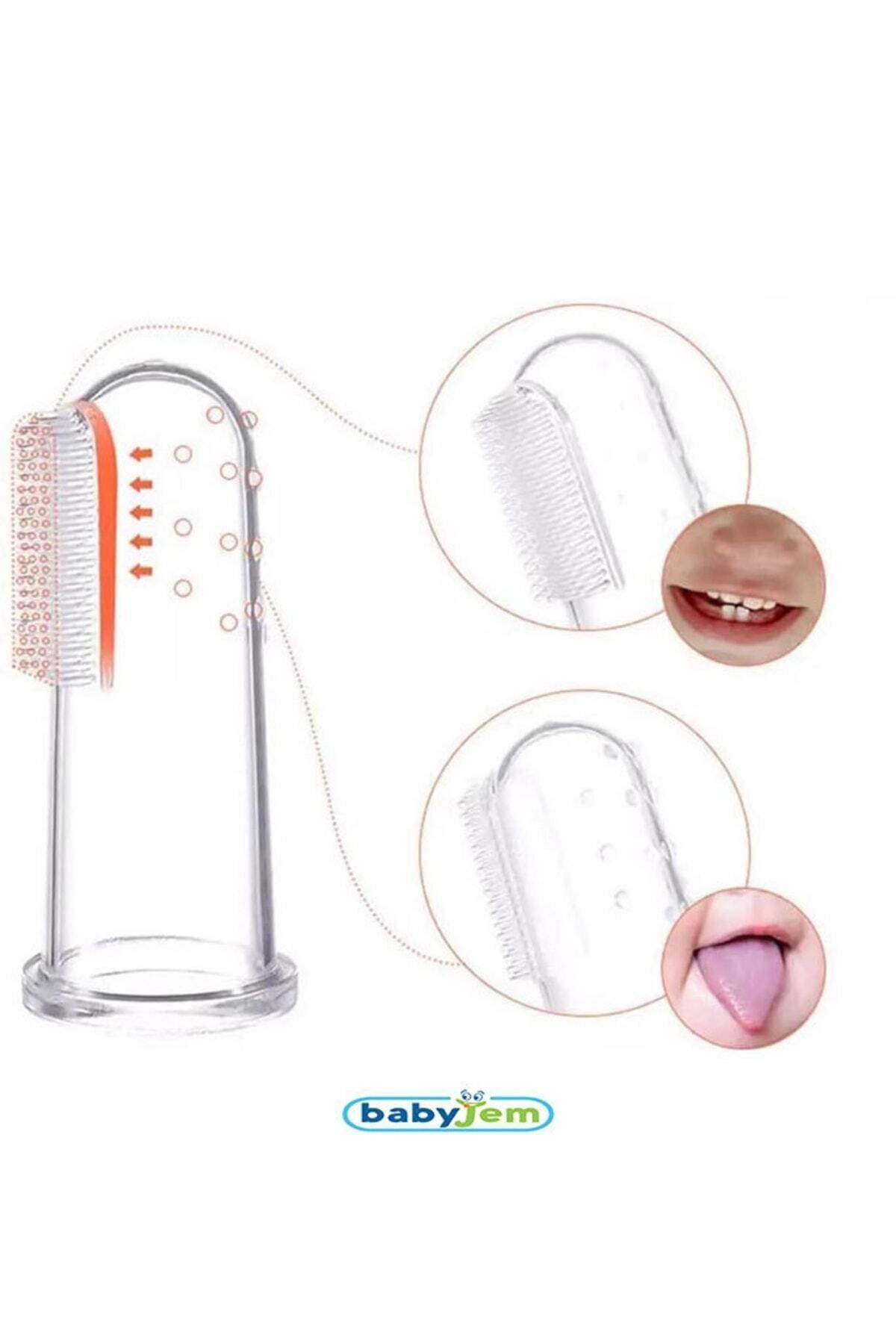Babyjem Silikon Bebek Parmak Diş Fırçası - Görsel 3