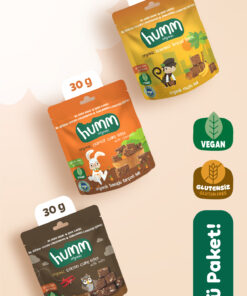 Humm Organic Organik Glutensiz Vegan Kek Atıştırmalık Paketi - 3 Adet (3 ÇEŞİT)
