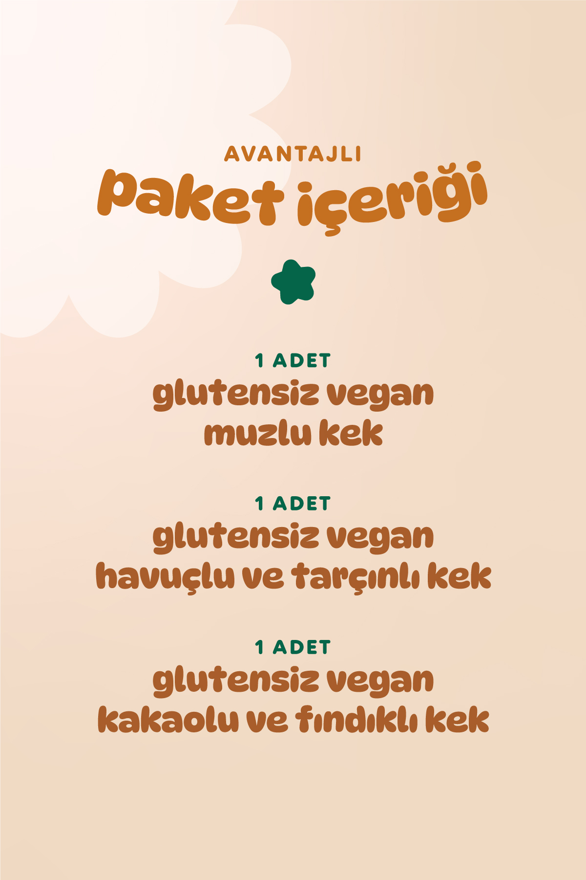Humm Organic Organik Glutensiz Vegan Kek Atıştırmalık Paketi - 3 Adet (3 ÇEŞİT) - Görsel 3