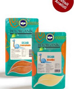 BEYORGANİK Organik Bebek Tarhanası & Bebek Irmiği Tanışma Paketi 2'li (ORGANİK SERTİFİKALI) 6 Ay 80gr