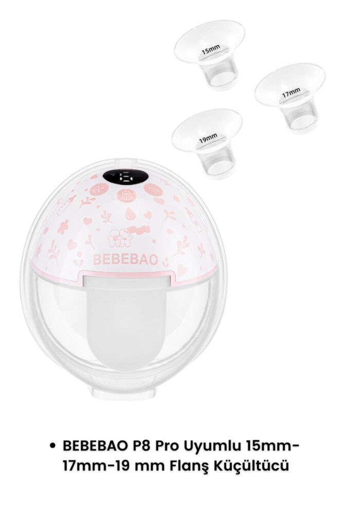 Bebebao Silikon Başlık Flanş Küçültücü 15-17-19 mm (P8 Pro Uyumlu) - Görsel 3
