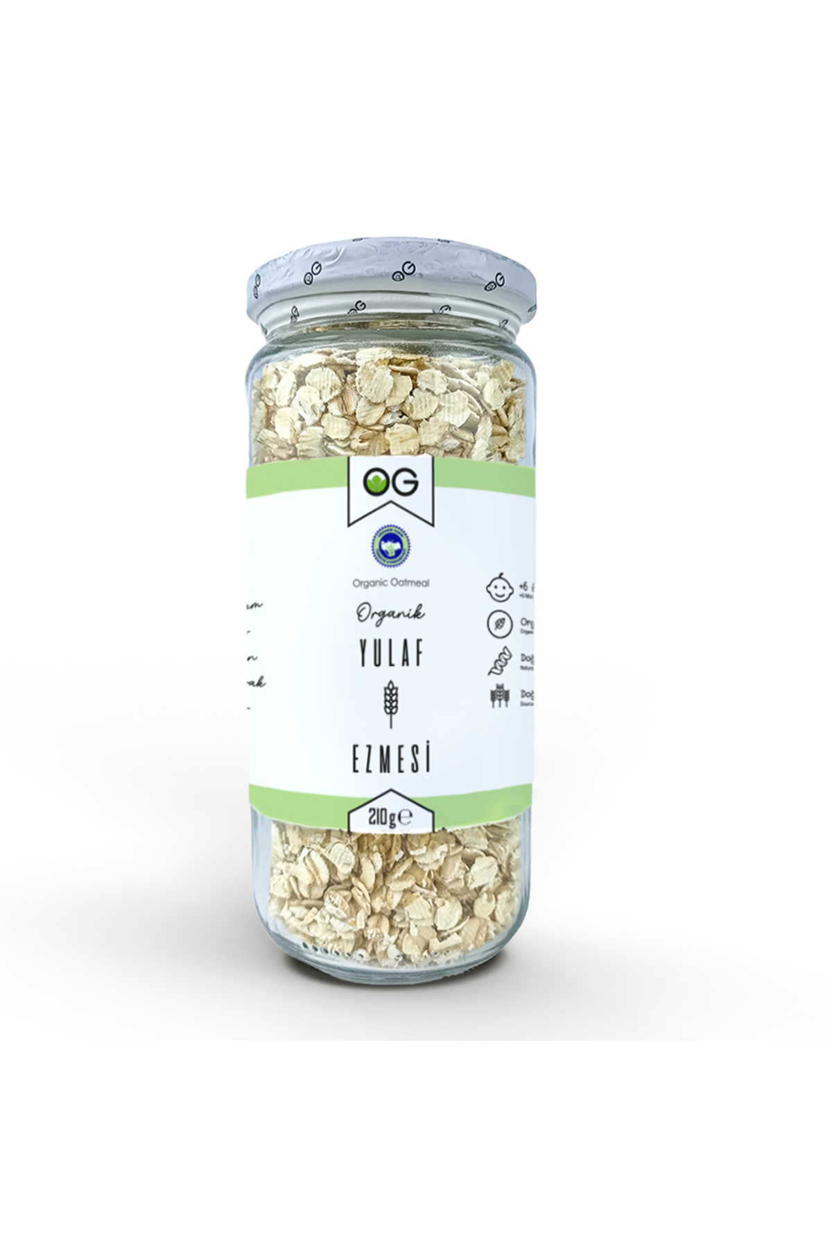 OG natural Organik Yulaf Ezmesi 210 Gr +6 Ay