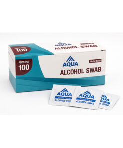 Aqua Alkollü Swab Mendil Alcohol Swab Ethyl Alkol İçerikli Steril Hijyen Temizlik