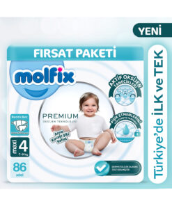 Molfix Premium Ultra Fırsat Paketi 4 Beden 86 Adet
