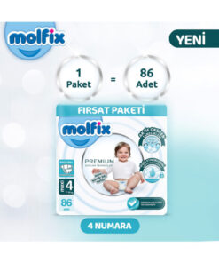 Alternative view of Molfix Premium Ultra Fırsat Paketi 4 Beden 86 Adet