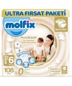 Molfix Pure & Soft Bebek Bezi X-large 6 No 54 Lü X 2 Adet
