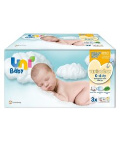 Uni Baby Yenidoğan Islak Mendil 3'lü 120 Yaprak
