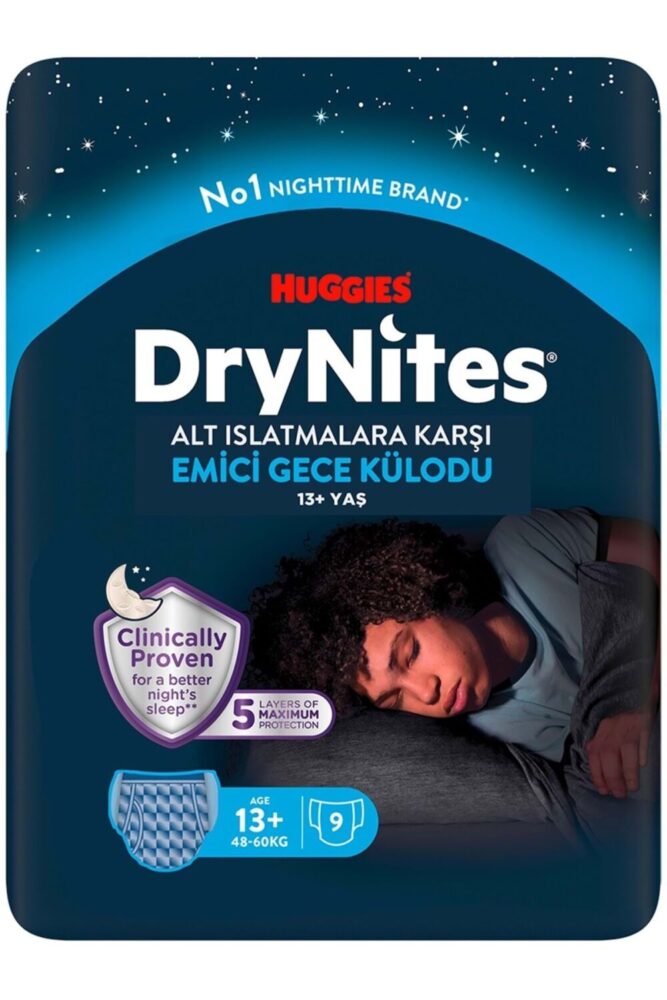 DryNites Emici Gece Külodu/Külot Bez Erkek 13+ Yaş (48-60KG) X Large 54 Adet (6PK*9) - Görsel 2