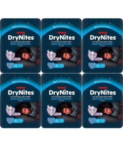DryNites Emici Gece Külodu/Külot Bez Erkek 13+ Yaş (48-60KG) X Large 54 Adet (6PK*9)