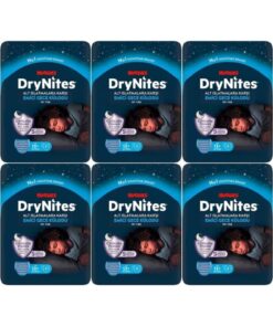 DryNites Emici Gece Külodu/Külot Bez Erkek 13+ Yaş (48-60KG) X Large 54 Adet (6PK*9)