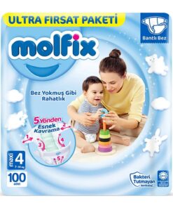 Molfix Bebek Bezi Ultra Fırsat Paketi Maxi 4 No 100 Lü
