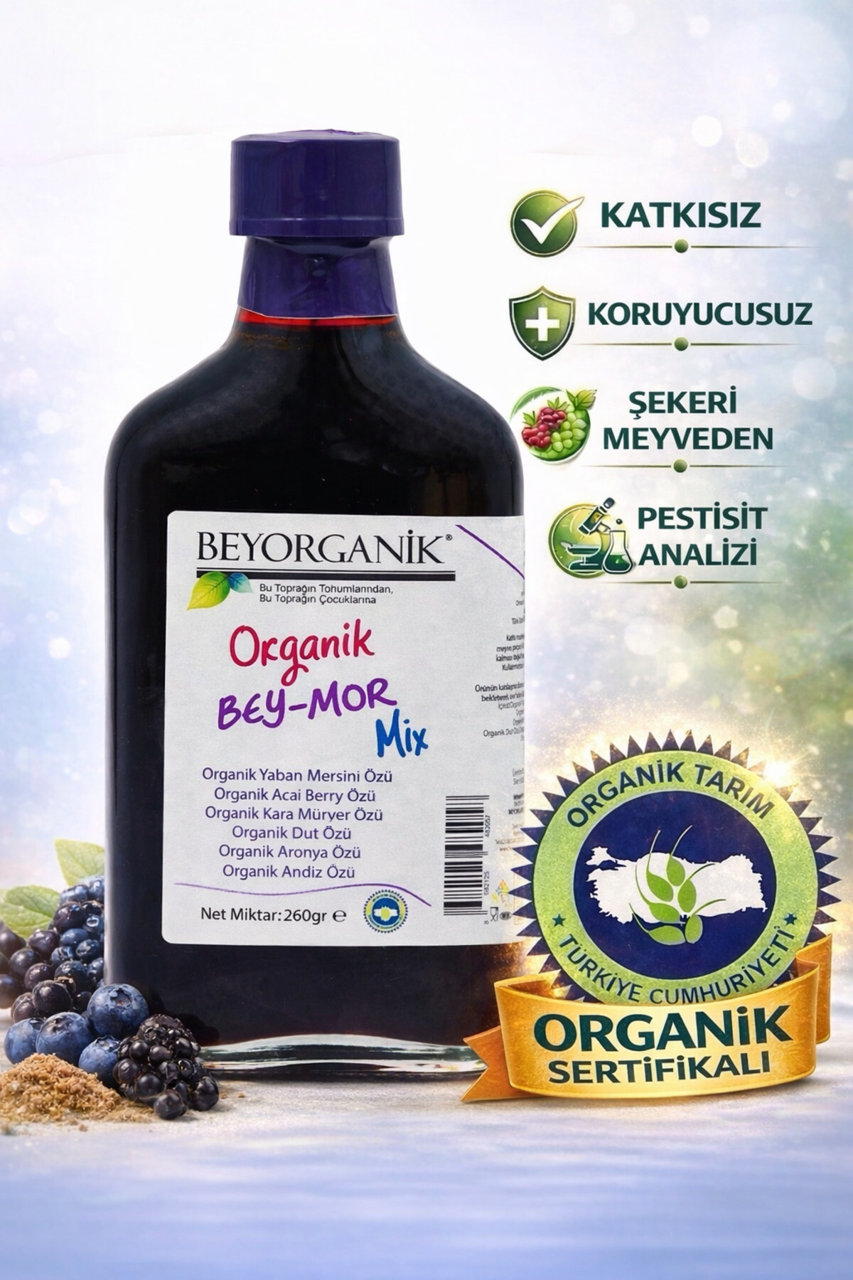 BEYORGANİK Organik Bey Mor Mıx 260gr