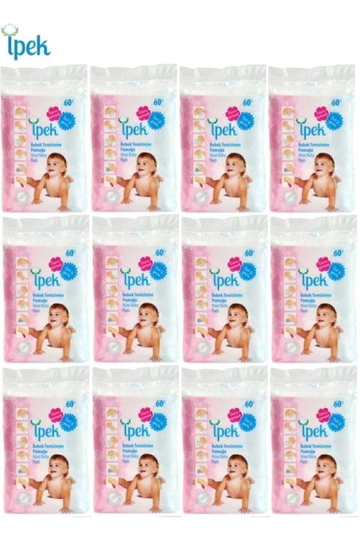 İpek Bebek Temizleme Pamuğu 720 Adet (12Pk*60)
