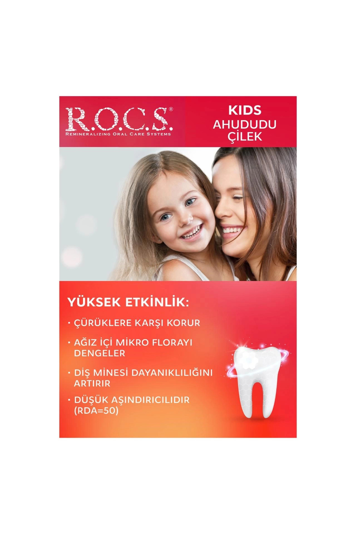R.O.C.S. Rocs Kids 4-7 Yaş Ahududu-Çilek Diş Macunu 35 ml - Görsel 3