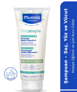 Mustela Doğal Içerikli Stelatopia Çok Kuru Ve Atopik Ciltler Nemlendirici Şampuan Yüz Vücut Saç 200ml