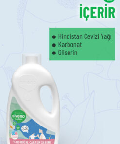 Siveno 0 Doğal Bebek Çamaşır Sabunu Kendinden Yumuşatıcılı Bitkisel Deterjan Vegan 1000 ml - Görsel 3
