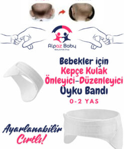 Genc Home Bebek Kepçe Kulak Bandı / Kepçe Kulak Önleyici-Düzenleyici Uyku Bandı (0- 2 Yaş Arası Uygun)