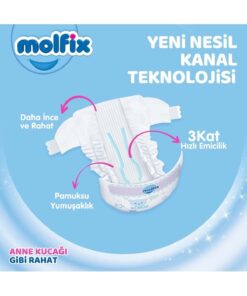 Molfix Bebek Bezi Beden:5 (11-18KG) Junior 100 Adet Mega Pk - Görsel 3
