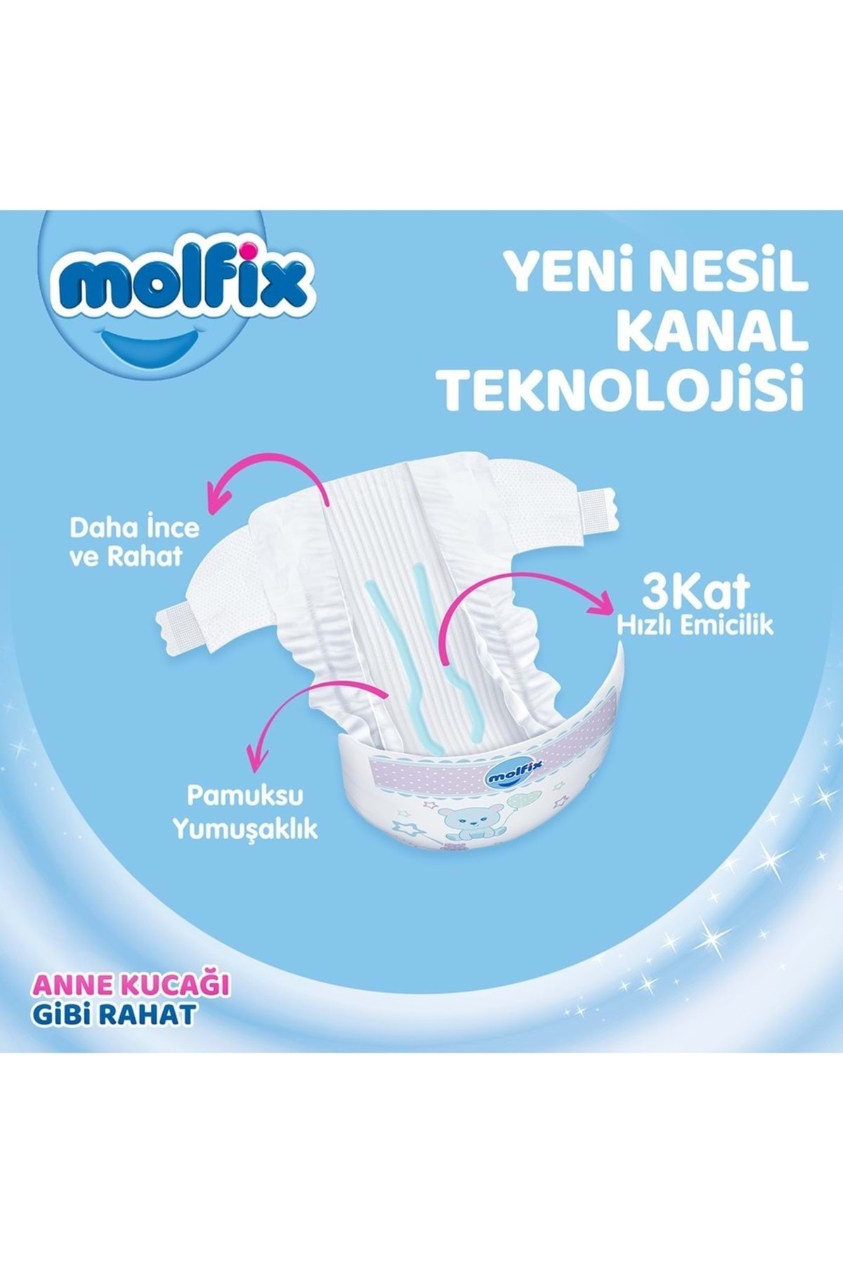Molfix Bebek Bezi Beden:5 (11-18KG) Junior 100 Adet Mega Pk - Görsel 3