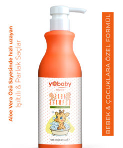 yobaby Saç Ve Vücut Şampuanı | Hassas Bebek Cildi, Bebek Çocuk Şampuanı | 500 ml