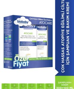 Biobaby Kuru Ve Atopik Ciltler Için Şampuan 300 Ml + Krem 100 ml Çok Kuru Ciltler Avantajlı Paket