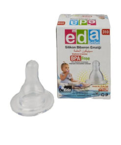 Alternative view of Eda Bebe No: 310 Lux 6 Adet Şeffaf Silikon Biberon Emziği Başlığı Antikolik & Bpa İçermez